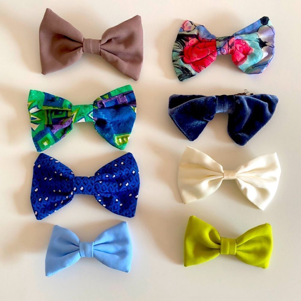 Women’s Assorted Hair Bow Clips (Lot of 8)
